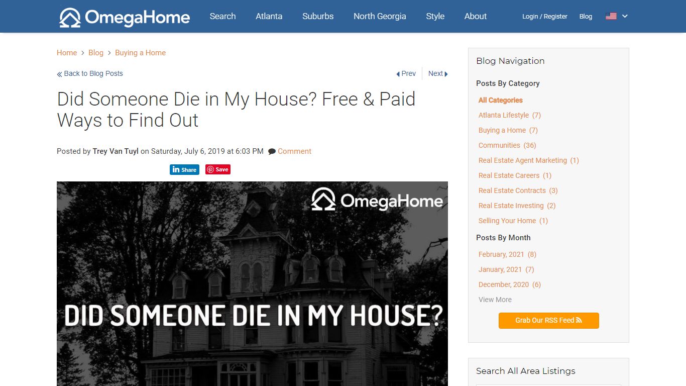 Did Someone Die in My House? Free & Paid Ways to Find Out - OmegaHome.com